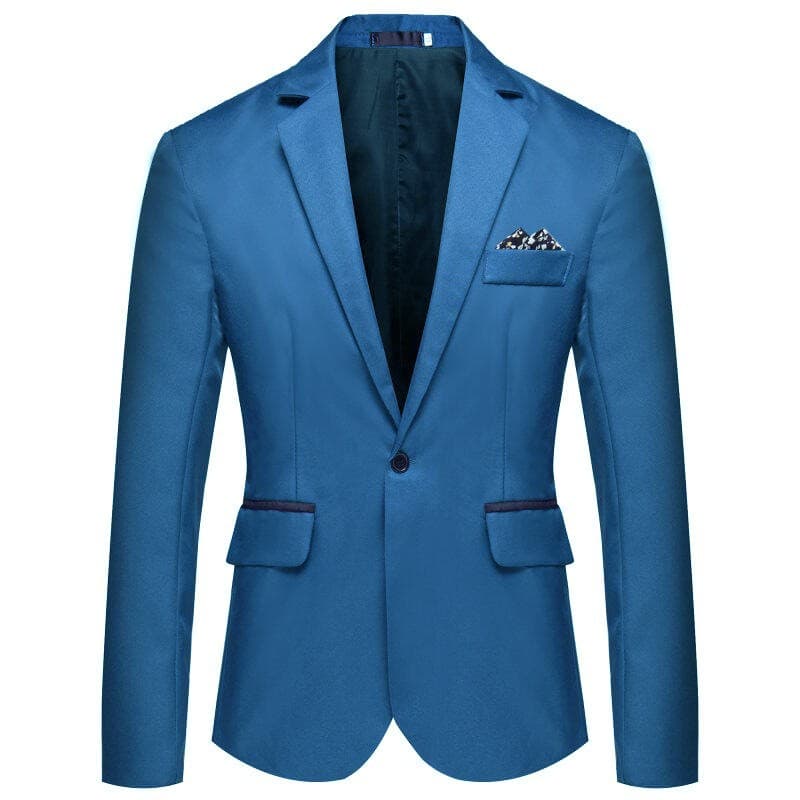 Wholesale Export Slim Fit Fashion Solid Color Men's Suit, AliExpress Cross-border Plus Size Business Suit Men Jacquard