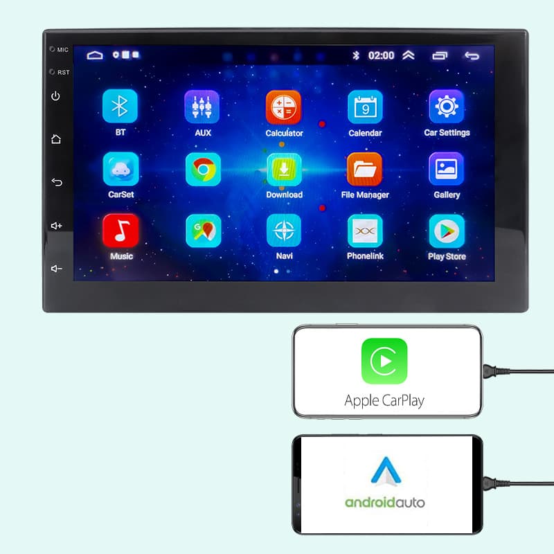 7-inch Vehicle Desktop HD Monitor for Trucks with Reverse Image Display, Dual Input with Reverse Priority