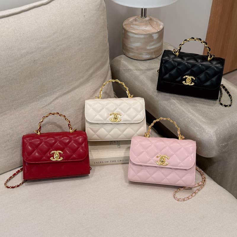 Elegant Quilted Women's Handbag, Chic Chain Shoulder Square Bag, Luxury Crossbody Bag