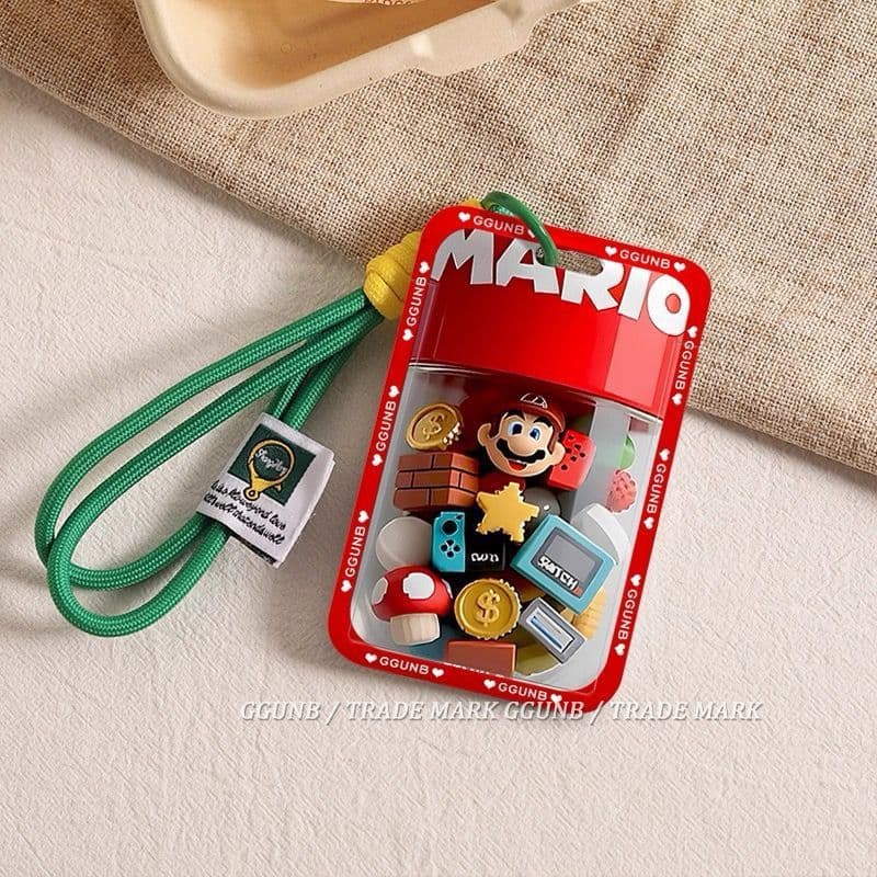 Small parts Mario induction card holder student slide card holder meal card subway battery car community card holder