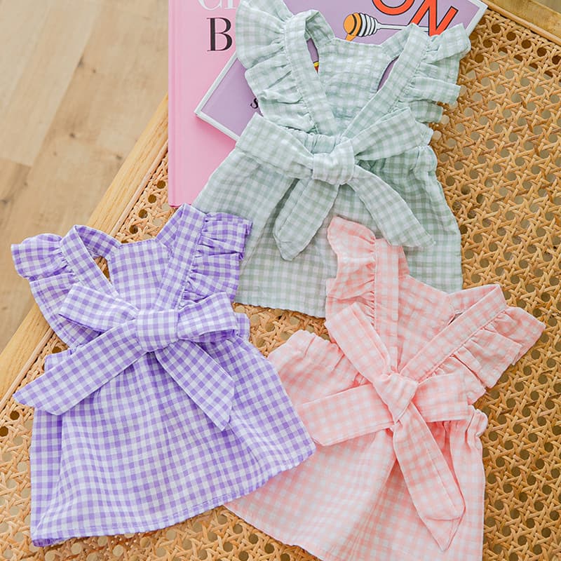 Pet Dress Cat Suspenders Dog Clothes Summer Teddy Bichon Universal Small Puppy Spring Summer Thin Style