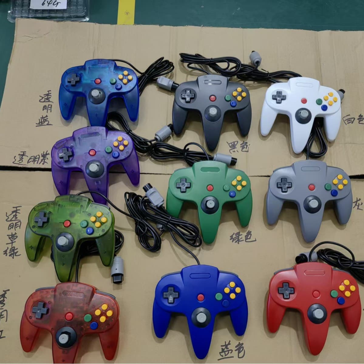 N64 Console Game Controller Host Port Retro Wired Gamepad In Stock Factory Direct