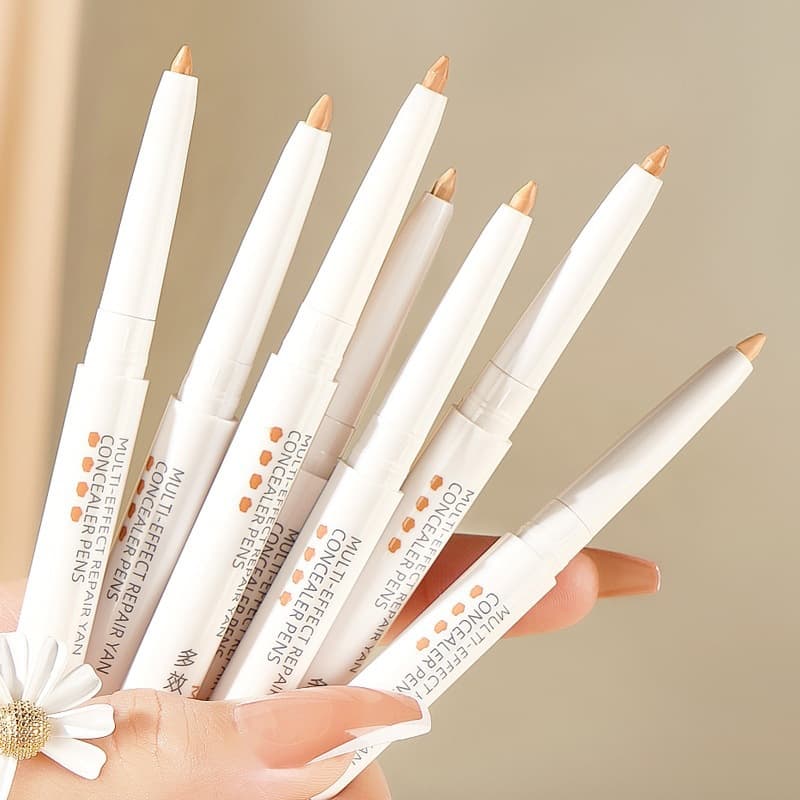 Mingxizhi Concealer Pen Eyebrow Concealer Cream Under-Eye Brightening Brow Pen Heavy Coverage for Dark Circles and Tear Troughs Cross-Border