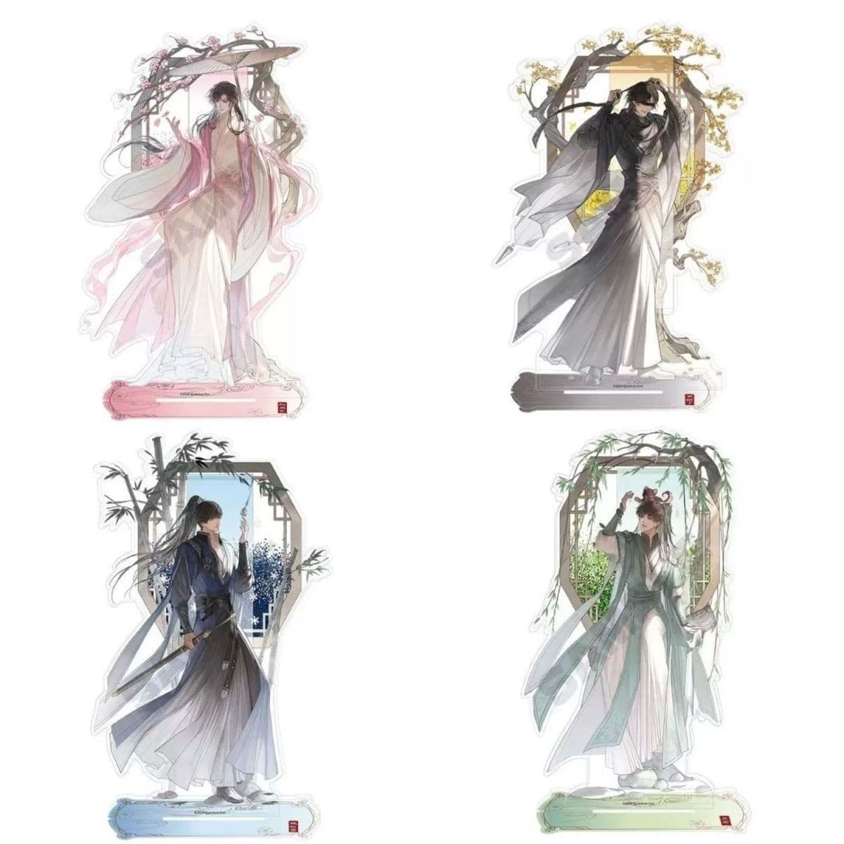 The Lost Tomb Four Seasons Same Book Standee Figurine Souvenir Zhang Qiling Wu Xie Black Glasses Xie Yuchen Desktop Decoration