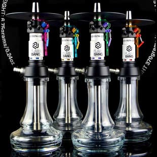 Best-selling Flash Bang Hookah, Flash Bang Arabic Hookah Bar Pot, White Handle