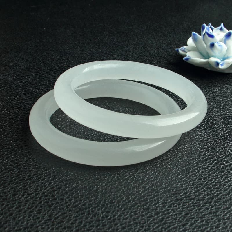 Natural jade ice green ink painting jade bracelet wholesale landscape artistic conception ice transparent smoky gray jade live welfare product