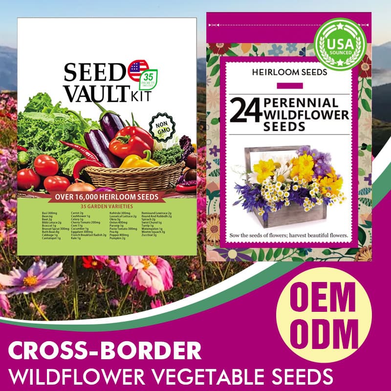 Cross-border small pack seeds for export: lotus seeds, fruit seeds, vegetable seeds, flower seeds