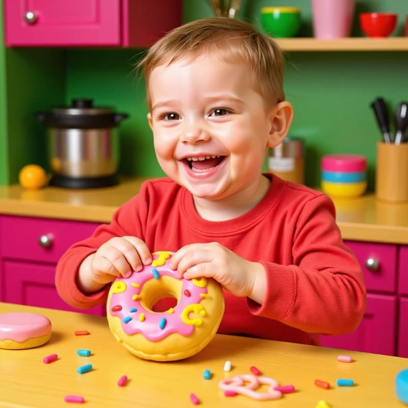 Cross-border New Product Schylling NeeDoh Jelly Donut Squeeze Toy TikTok