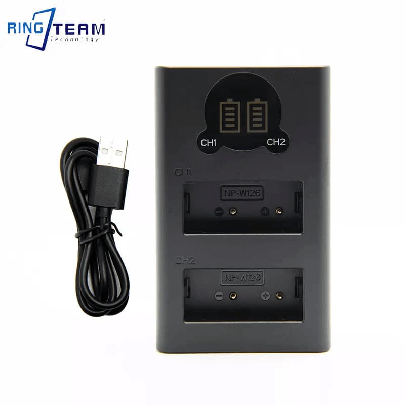 Yuntianmeng NP-W126s Battery Charger Compatible with Fujifilm XT3 Dual Charger XT2 Desktop Charger XT20 XH1 XT20
