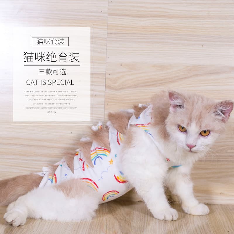 Pet Clothing Cat Post-Surgery Recovery Suit Weaning Anti-Lick Isolation Breathable Comfortable Dog Bichon Frise Physiological Pants