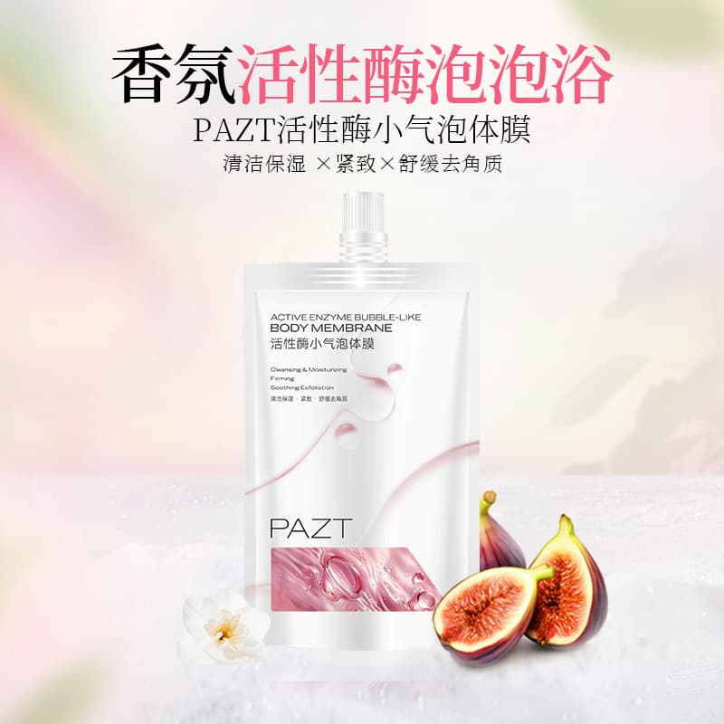 PAZT Active Enzyme Bubble Body Mask for Whitening, Anti-Wrinkle, Firming, Soothing, Moisturizing, and Skin Renewal