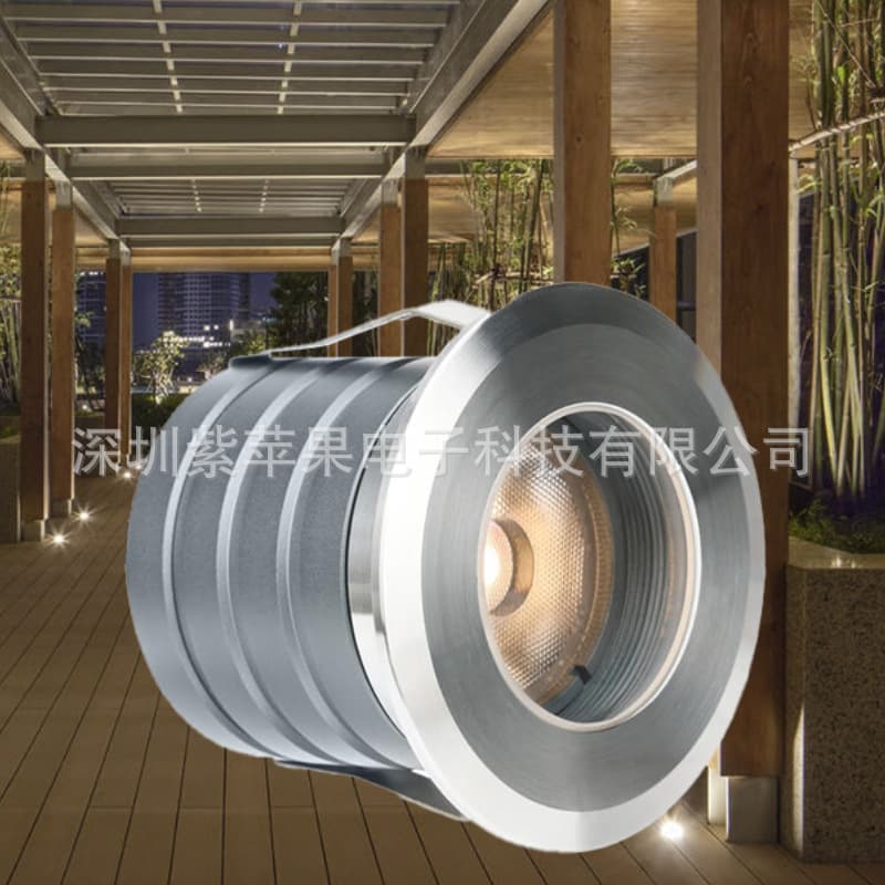 62mm Compact Buried Light for Export Easy Installation Square Park Engineering Project Ground Light