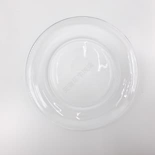Heat-Resistant Glass Plate Household Serving Plate Fruit Plate Transparent Dish Breakfast Salad Tableware