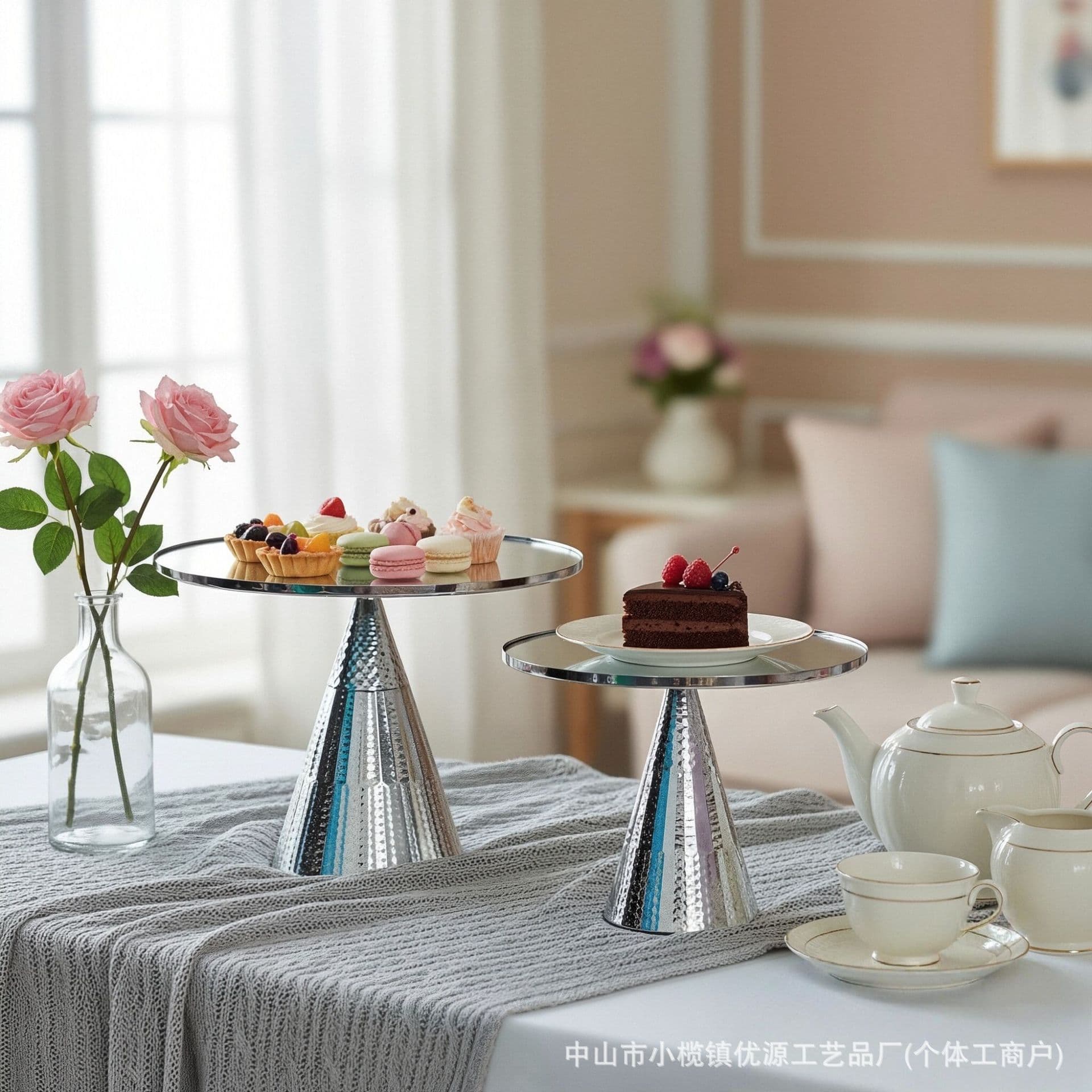 Cross-border Light Luxury Cake Display Stand Home Decoration Dessert Table Ornament Wedding Custom Export