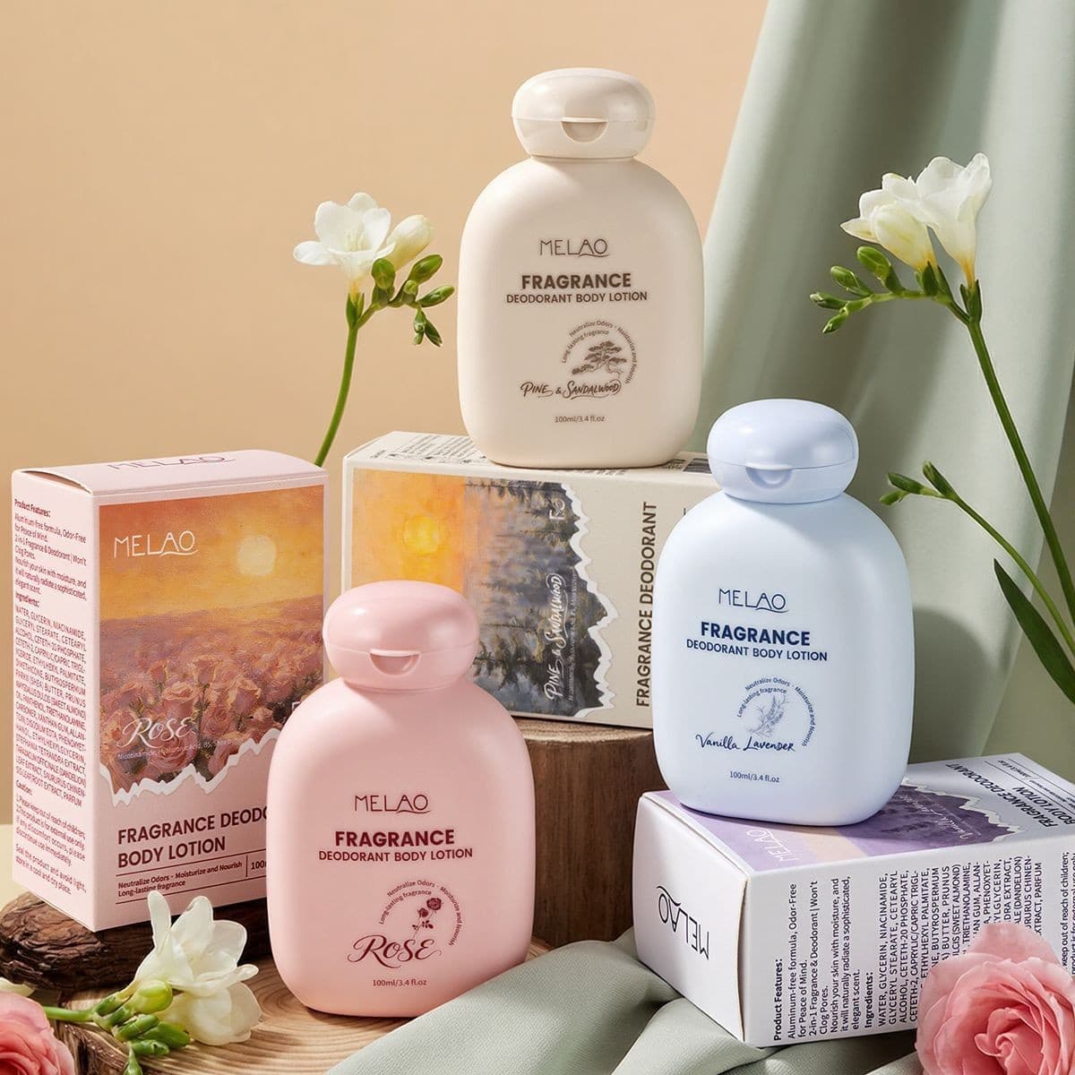 MELAO Scented Body Lotion Moisturizing Long-Lasting Fragrance Nourishing Hand Cream In Stock DEODORANT BODY LOTION