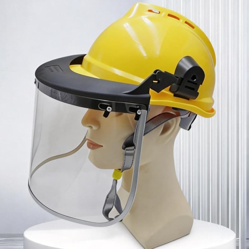 Aluminum Bracket for Helmet-Mounted Face Shield, Anti-Splash Face Screen, Full Aluminum Metal Trim, Face Protection Visor