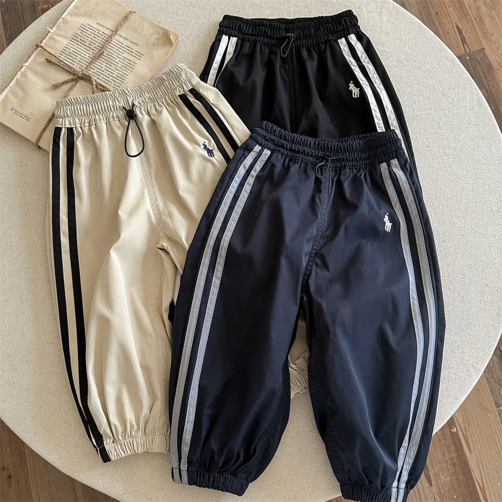 Little Boo Bear Children's Trousers 26 Autumn New Boys' Japanese Trendy Casual Pants Baby Overalls Children's Leggings