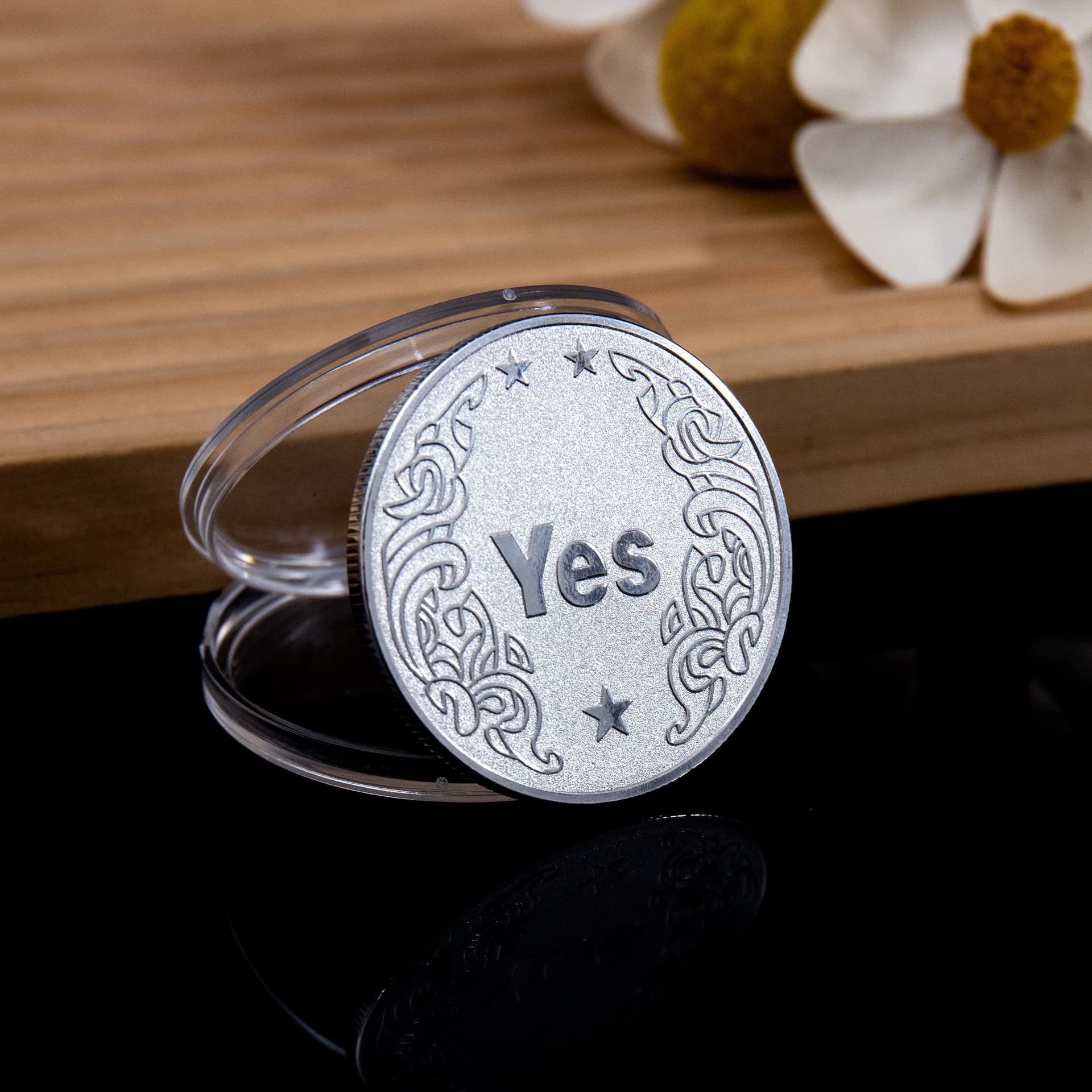 Factory Wholesale YES NO Decision Coin Commemorative Medal Lucky Coin Gold Silver Copper Metal Craft Souvenir