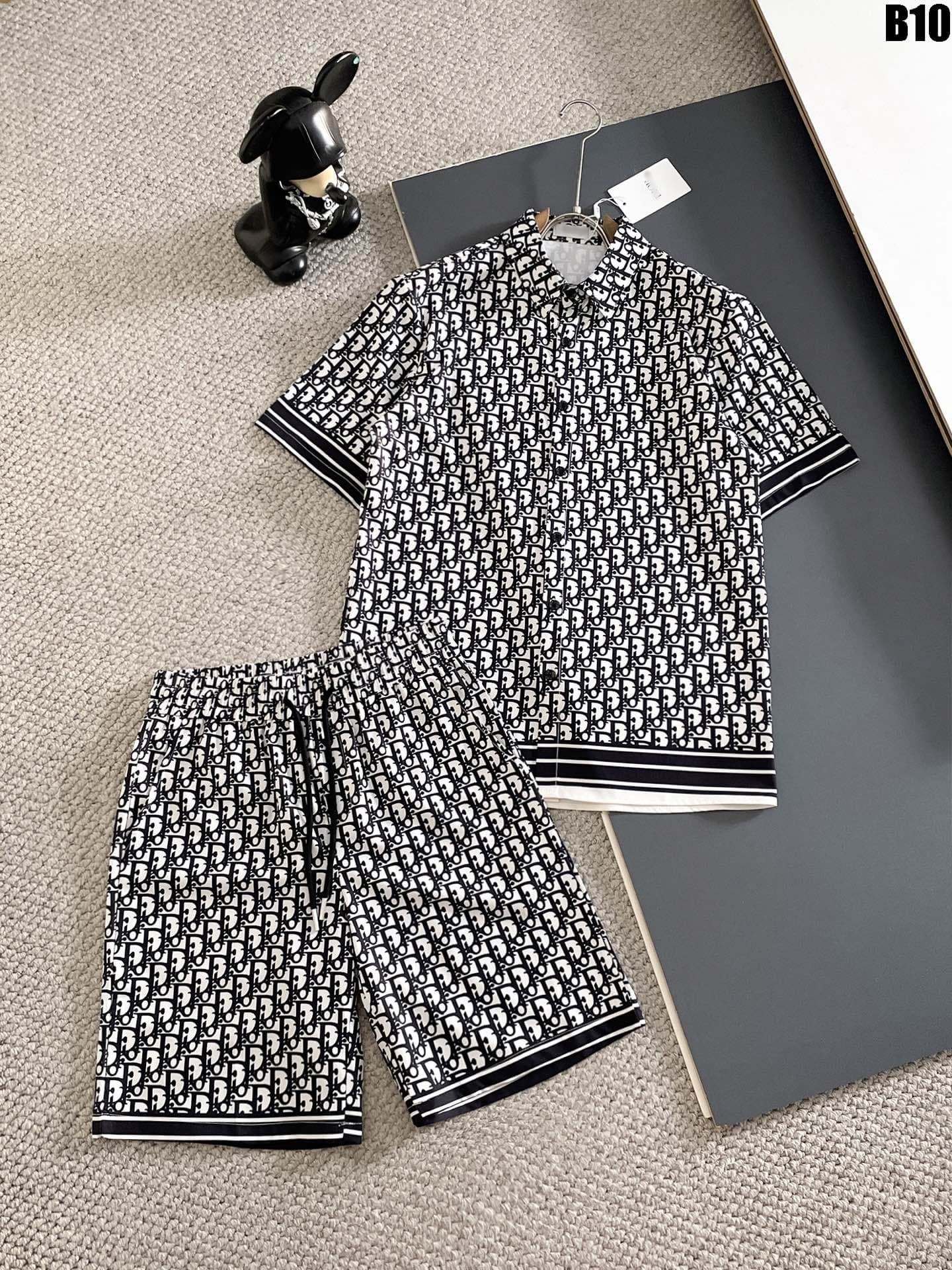 2026 EU/US Cross-Border Amazon AliExpress Summer Men's Casual Shirt Short Sleeve Beach Shorts Set
