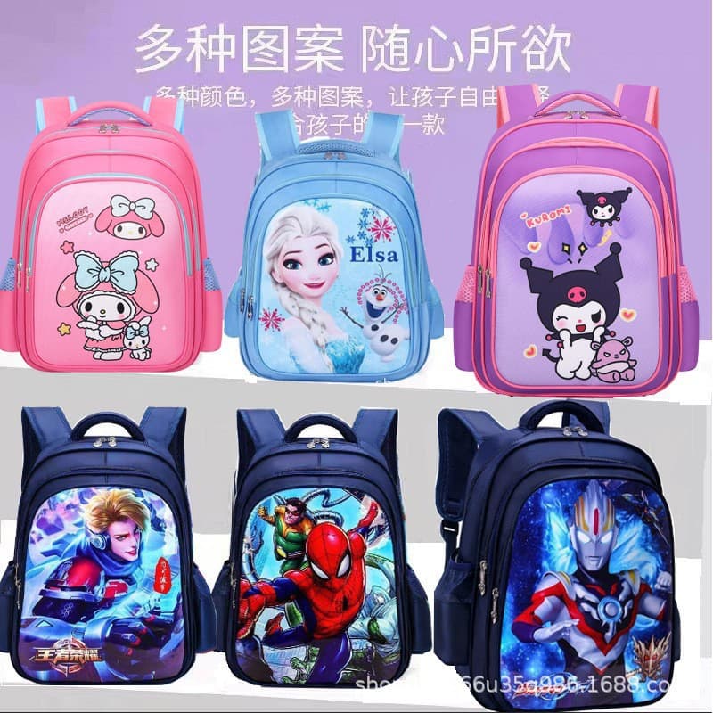 Direct from Source Factory, Waterproof Lightweight Cross-border Children's Backpack for Elementary Students