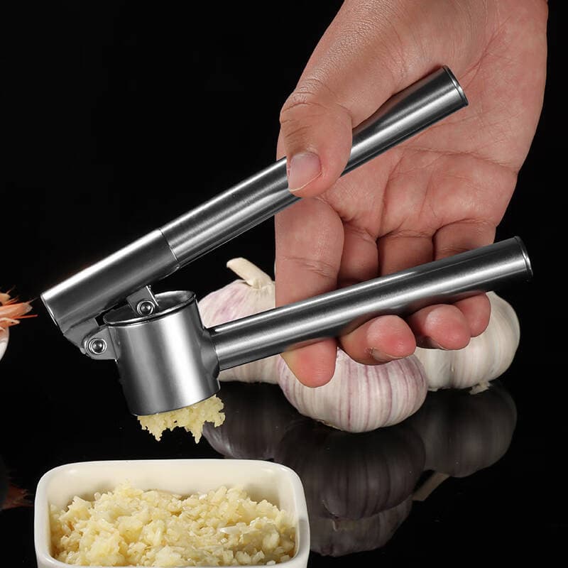 Stainless Steel Manual Garlic Press, Garlic Crusher, Garlic Mincer, Garlic Masher Tool