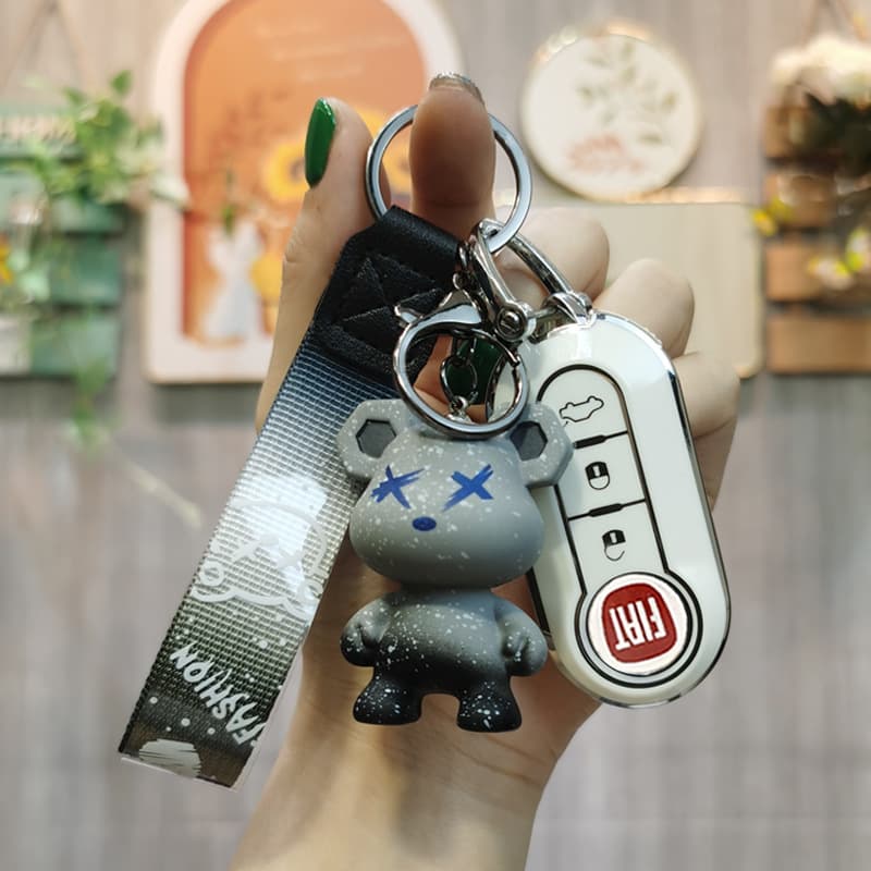 Suitable for Fiat 500 key cover Boyue Bravo Iveco Wolfson car men and women high-end remote control protective shell