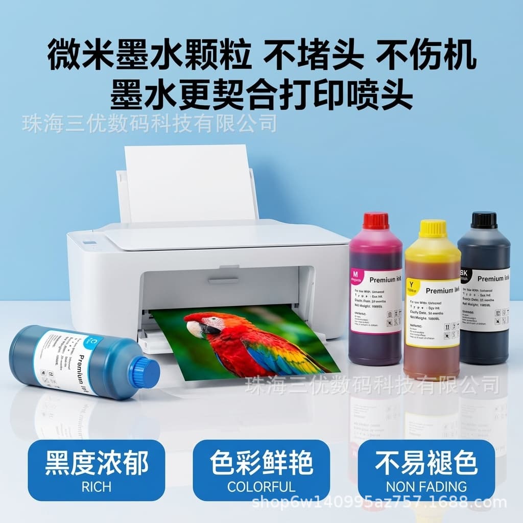 Suitable for Epson/Brother/Canon/Hp Printers, Universal Printing Ink, Black and Color Ink