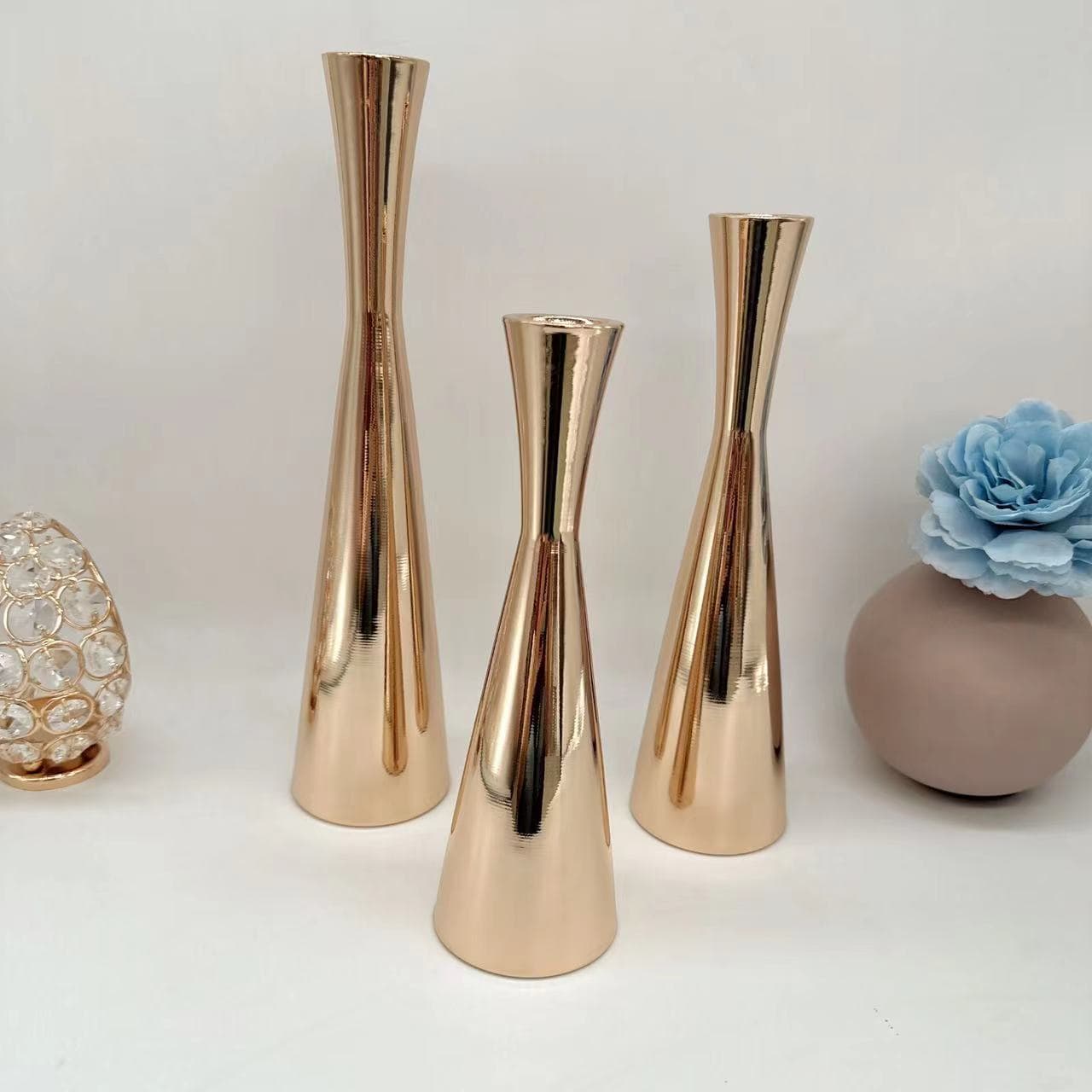 Nordic Slim Waist Candle Holder Romantic Dinner European American Modern Table Creative Rustic Decoration Window Display Prop