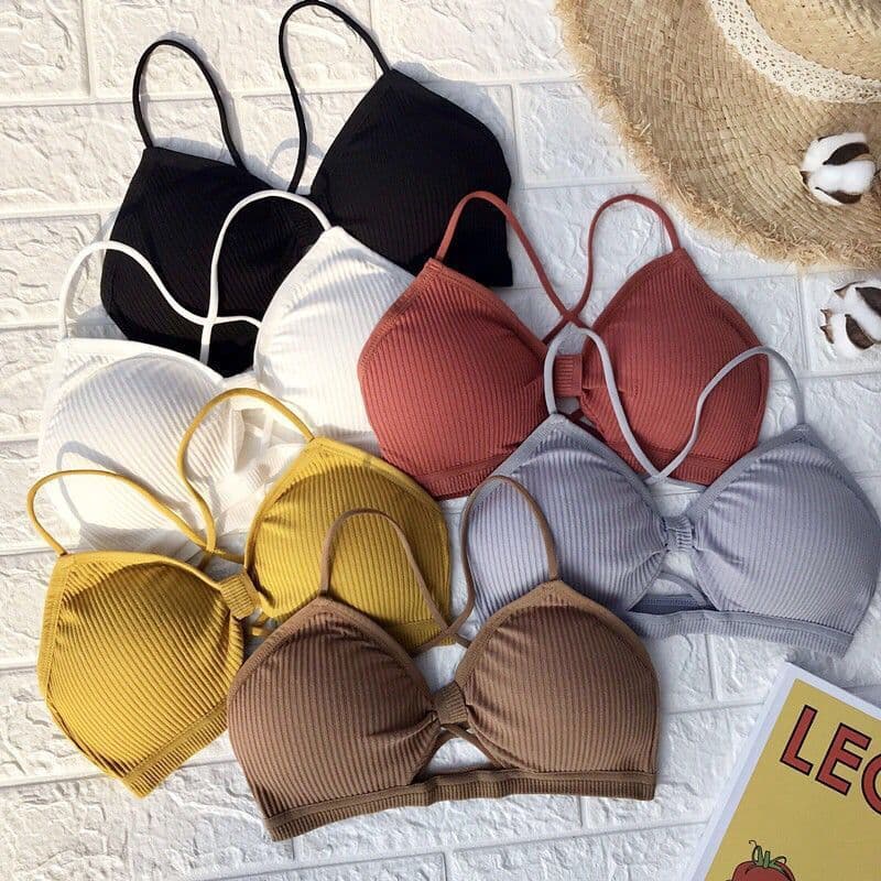 Girls' Student Underwear Cross Strap Beautiful Back Wrap Chest Women's Vest Sling Wireless Bra Base Tube Top Sexy