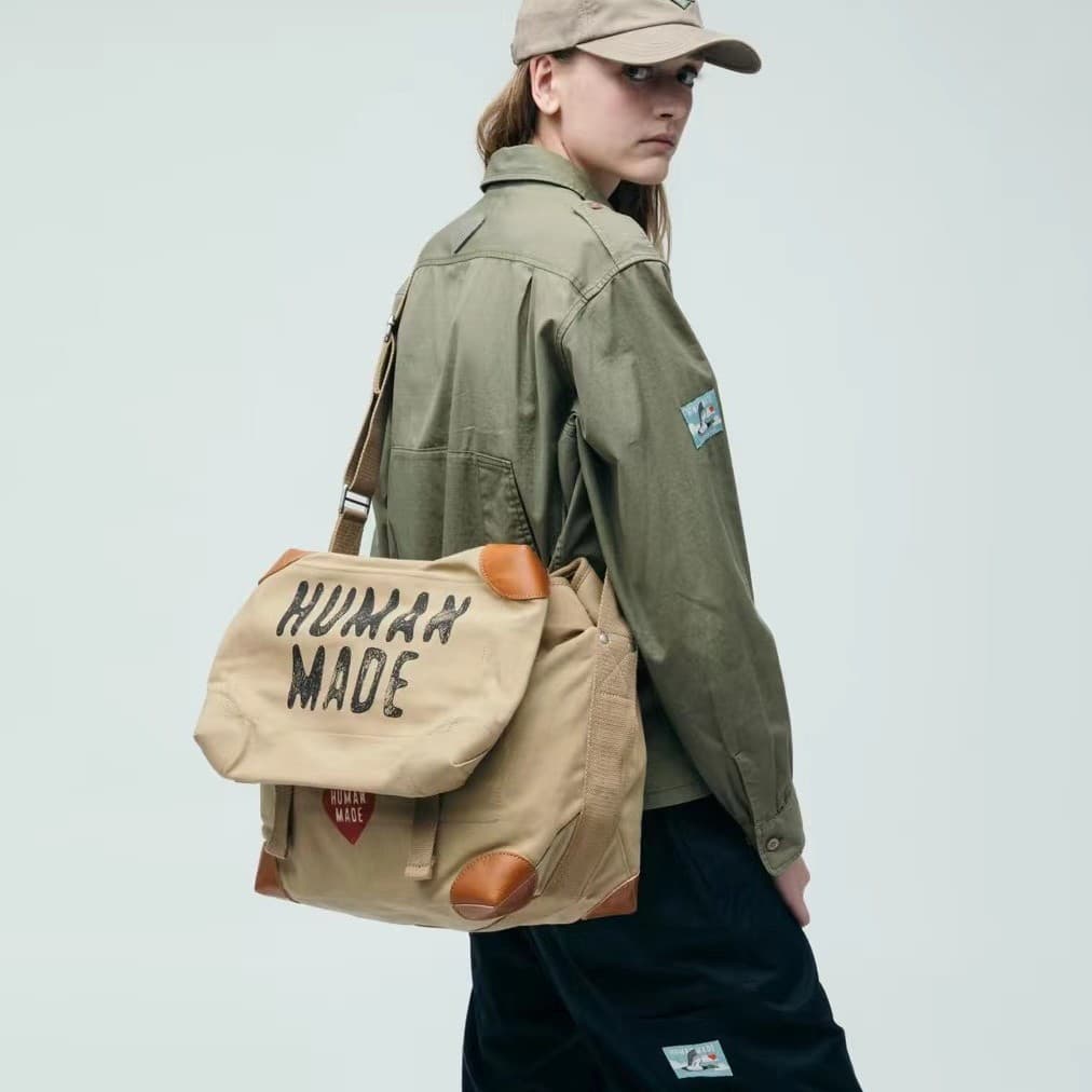HM made motorcycle bag love retro canvas messenger bag men and women messenger bag canvas with cowhide