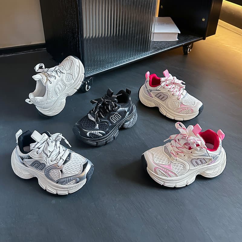 Children's Sports Shoes 2026 New Summer Breathable Boys Girls Dad Shoes Big Kids Toddler Trendy