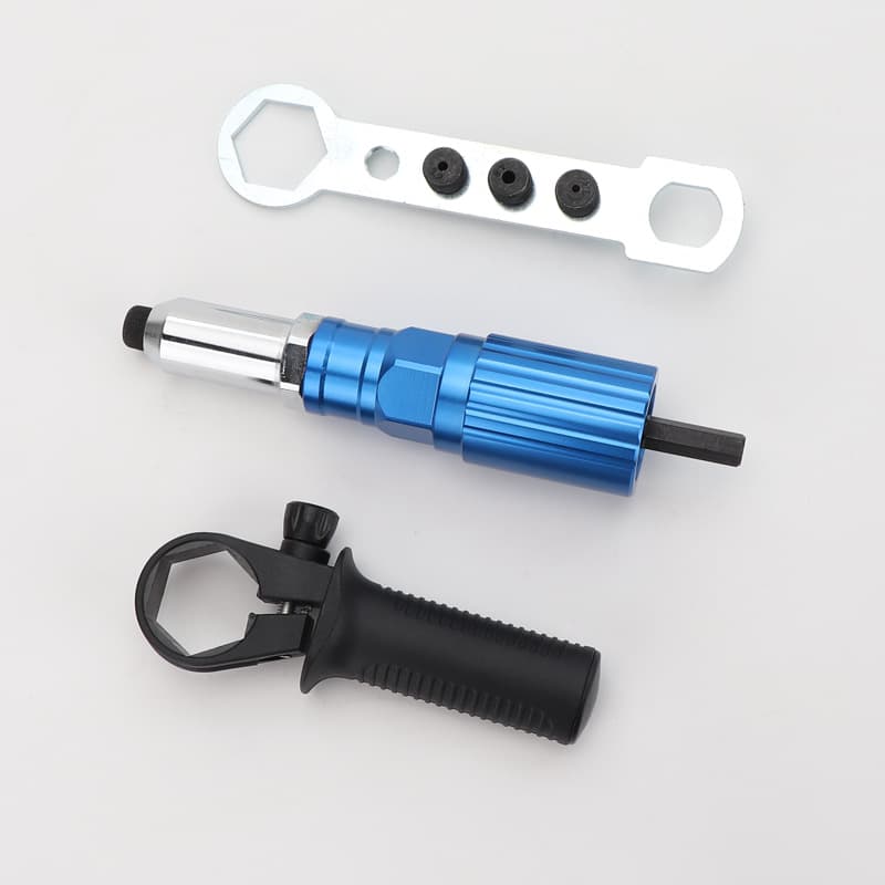 Upgraded Metal Electric Rivet Gun Head, Rivet Gun Adapter, Drill to Rivet Gun Converter, Blind Rivet Gun