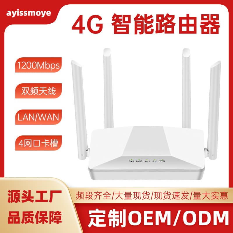 Home Gigabit Router Dual Band 2.4G/5G High Speed Wall Penetration WiFi Wireless Router 1000Mbps