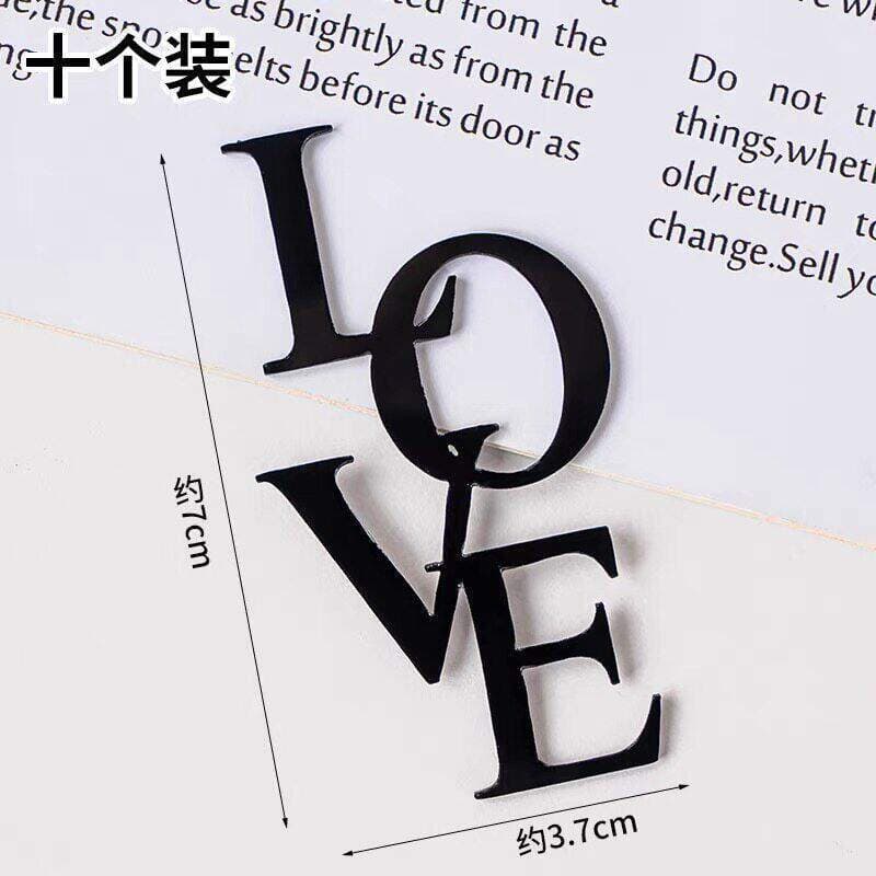 520 Valentine's Day Happy Cake Decoration 520 Double Layer Love Acrylic Dessert Stand Butterfly Insert
