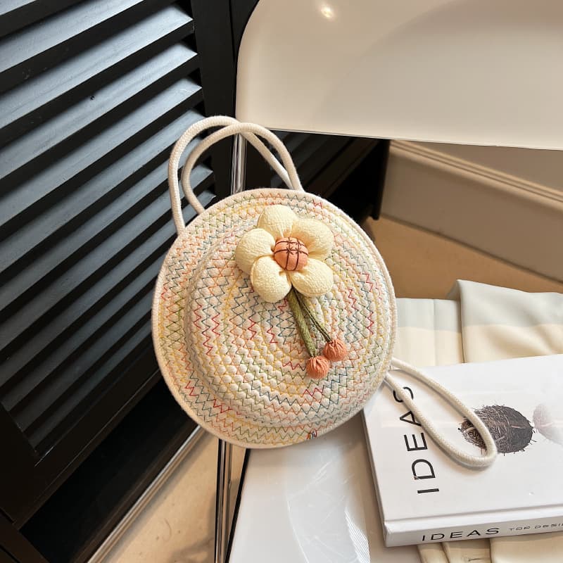 Cotton Rope Bag Women's Small Bag Phone Coin Purse Cotton Rope Shoulder Bag Cute Fashion 2026 New Trendy Crossbody Bag