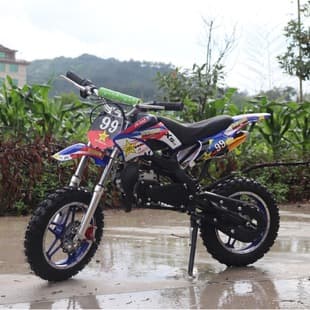 New 99 Sticker ATV Dirt Bike 49CC Wave Off-Road Vehicle Two-Stroke Beach Buggy Small Sports Car Racing Electric Vehicle