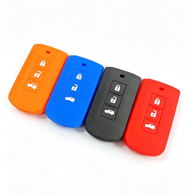 Silicone Key Case Cover for Mitsubishi Outlander, Pajero, Lancer, ASX, Galant Fortis