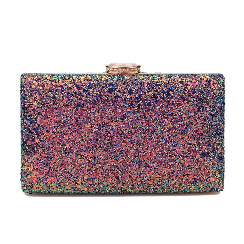 Cross-border Amazon Hot-Selling Sequin Evening Bag for Women, Elegant Banquet Clutch, Socialite Gown Bag, Party Purse