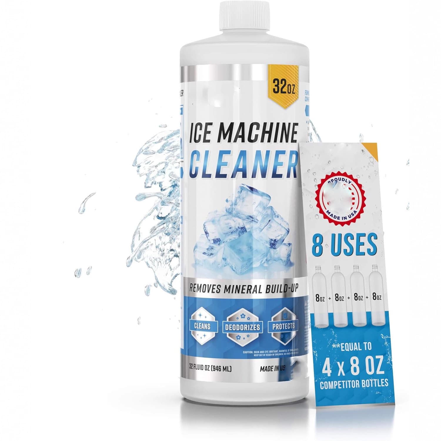 ACTIVE Ice Machine Cleaner Maker D Ice Maker Cleaning Tablets for Home Deep Cleaning