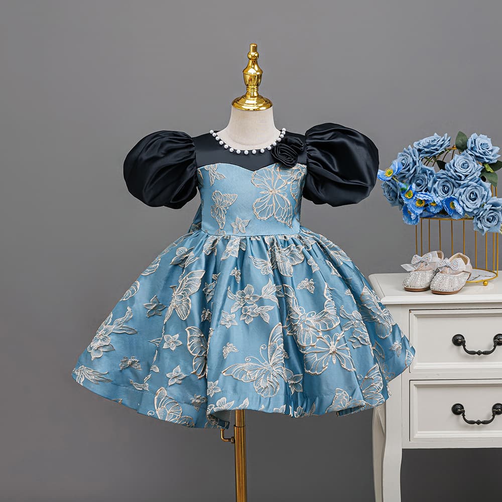 Girls evening dress princess dress children birthday flower girl wedding light luxury niche little girl piano performance dress long dress