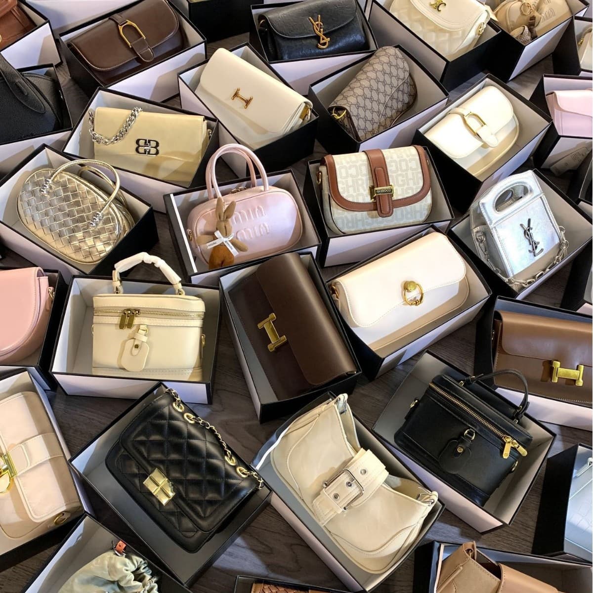 New Women's Bag Surplus Stock Original Packaging Full Lot Mixed Styles Women's Single Shoulder Crossbody Bag Foreign Trade Live Stream Supply Wholesale