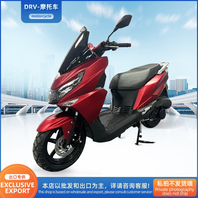 Cross-border Export DRV Motorcycle 150cc Adult Gasoline Fuel-efficient Scooter Wholesale Gas Vehicle
