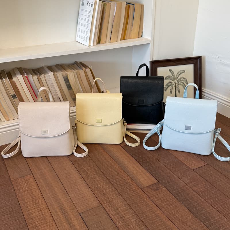 2026 New Korean School Style Mini Backpack for Women, Versatile Simple Small Backpack, Leather School Bag Travel Bag