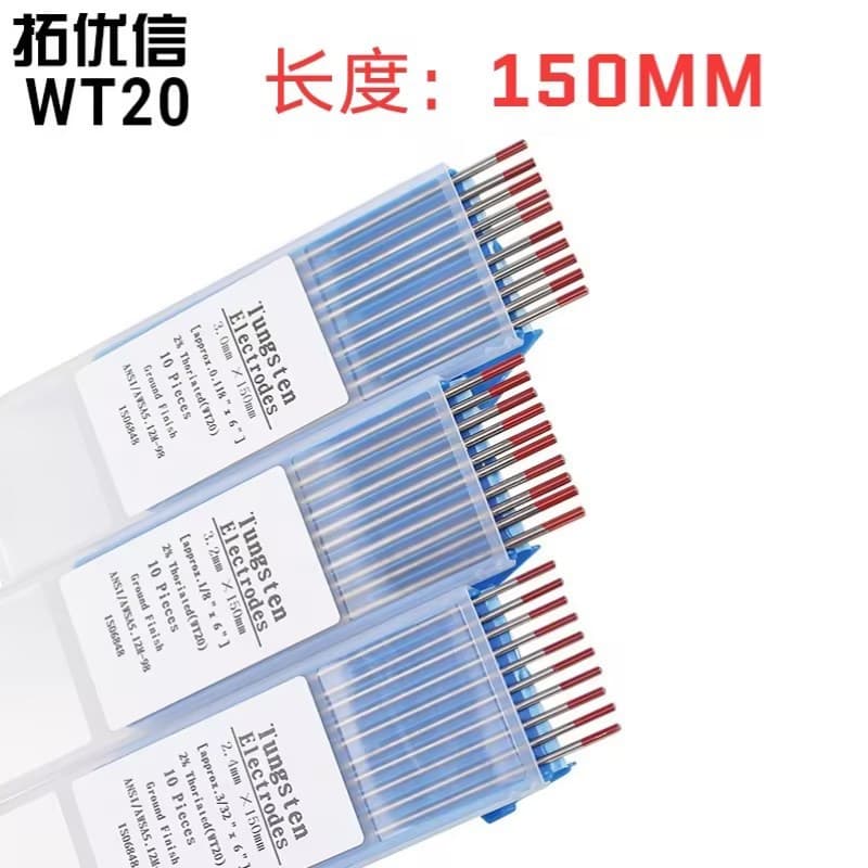 WT20 TIG welding rod thoriated tungsten electrode red tip tungsten needle tungsten rod 1.6 2.0 2.4 3.0 3.2 4.0*150