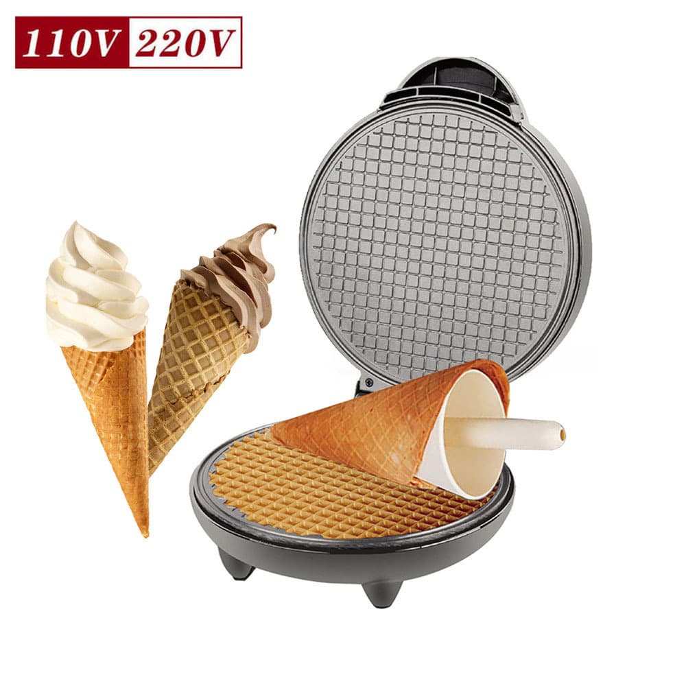 Home Use Breakfast Egg Roll Machine Ice Cream Cone Machine Electric Pancake Thin Pancake Ice Cream Skin Spring Roll