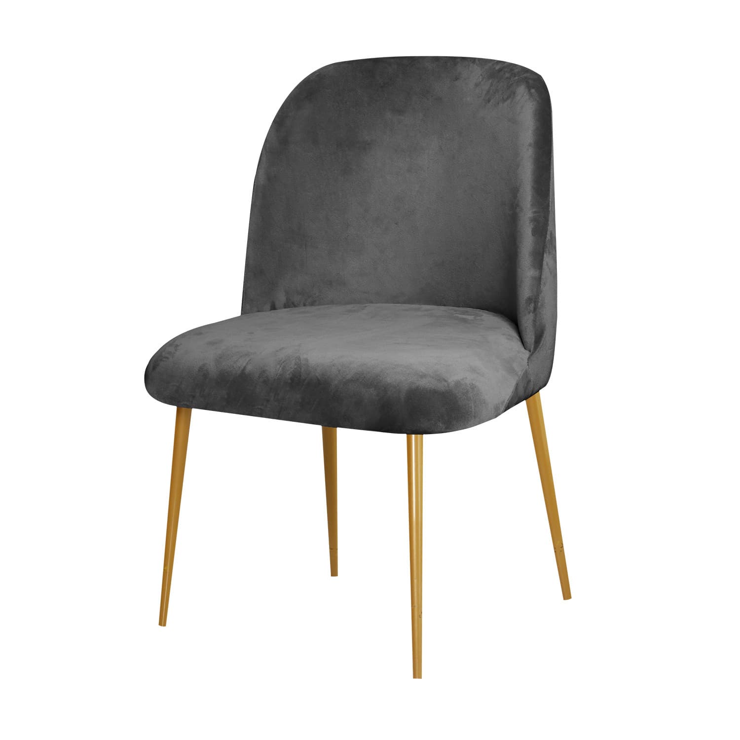 Cross-border velvet round low back arc shaped chair cover silver fox velvet elastic dining chair cushion integrated sofa cover