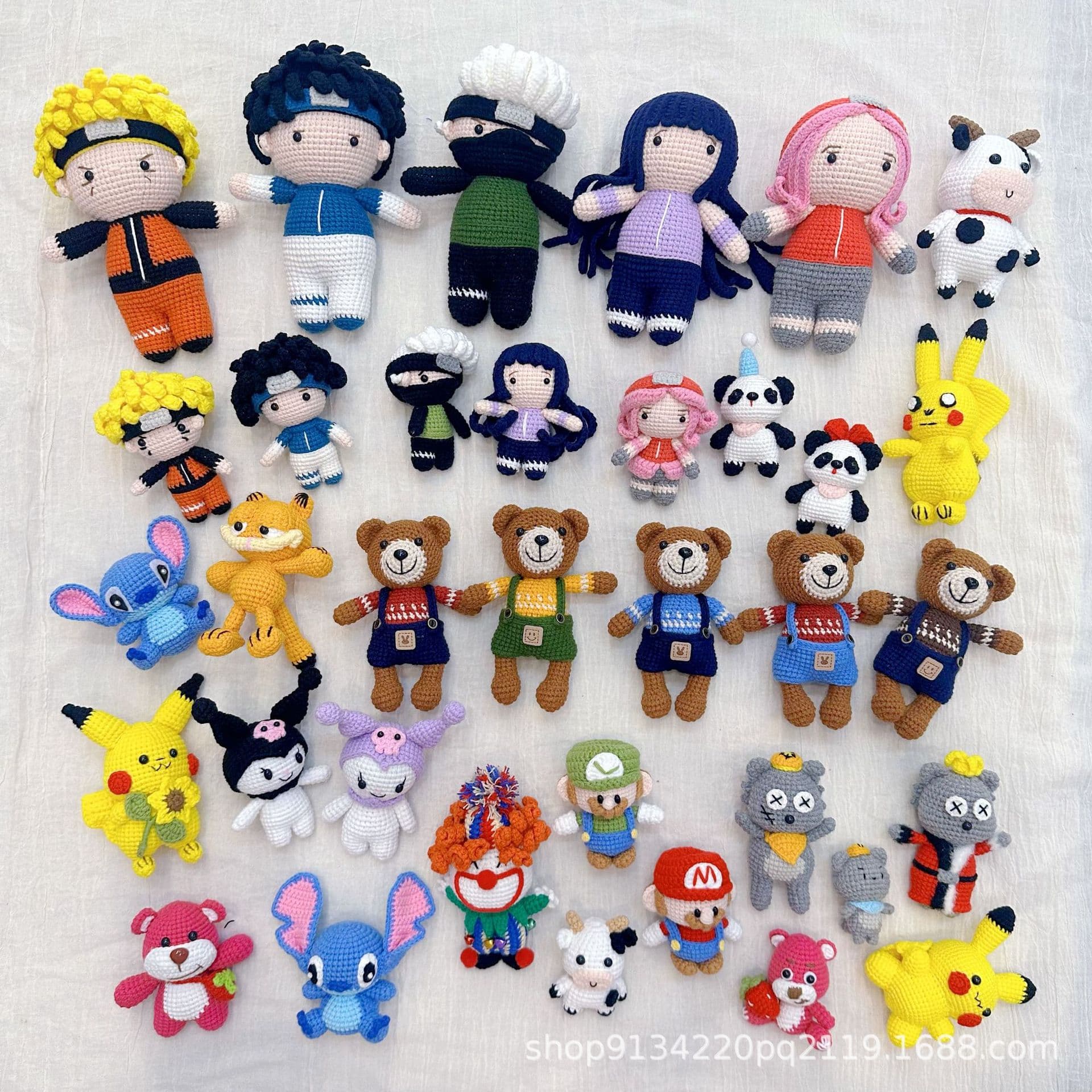 Crochet Doll Series DIY Crochet Handmade Yarn Doll Finished Product Bag Pendant Keychain Charm Gift for Girlfriend