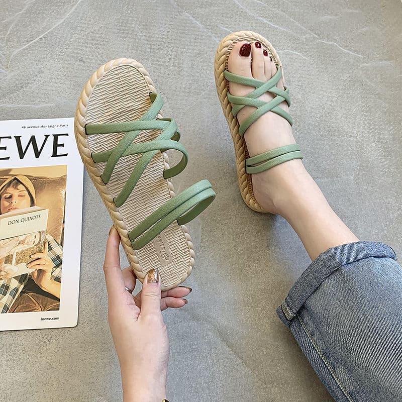 Waterproof Slippers for Women, Indoor-Outdoor Ins Style, 2-in-1 Sandals and Slippers, Versatile Summer Beach Sandals