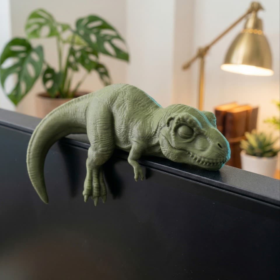 Cross-border Hot-Selling 3D Printed Tyrannosaurus Rex Computer Companion Fashionable Cute Dinosaur Desktop Ornament 3D Dinosaur