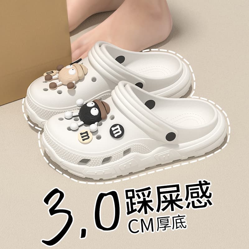 Thick-Soled Hole Sandals for Women, Summer Cloud-Like Anti-Slip Outdoor Sandals, 2026 New EVA Clog Soft Sole for Men and Women